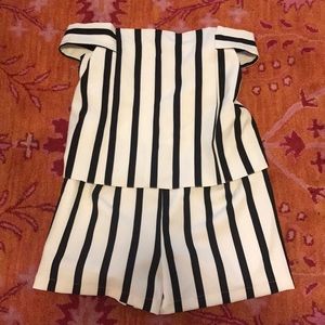 Top shop striped romper